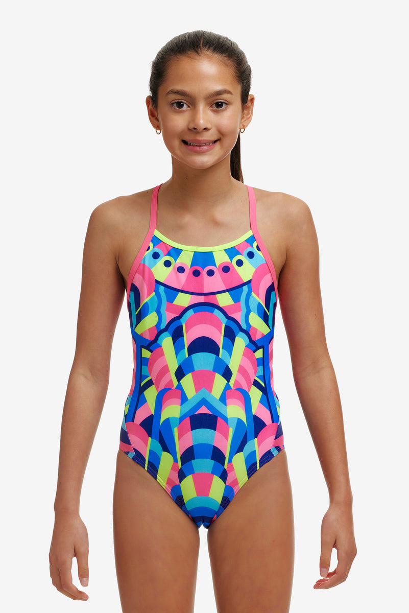 Princess Pageant Girls Diamond Back One Piece