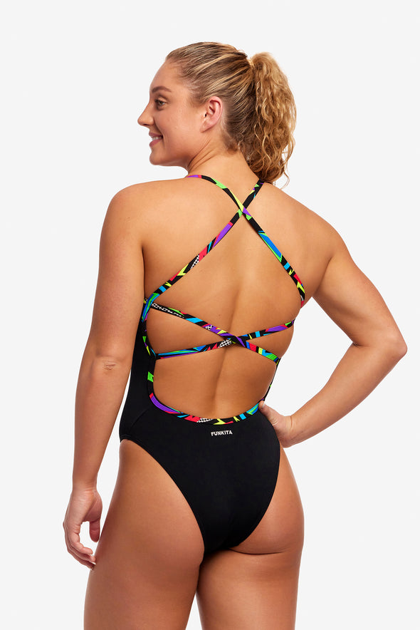 Beat It Black | Ladies Strapped In One Piece