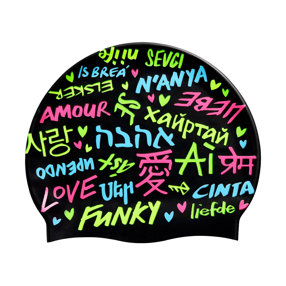 Love Funky Silicone Swimming Caps