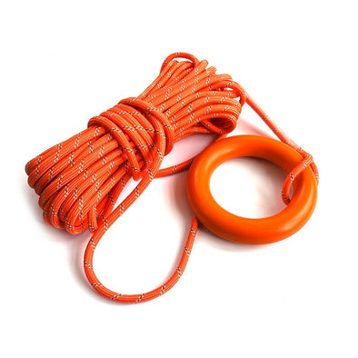 Lifeguard Rescue Reflective Rope 50ft/8mm, with Hand Ring