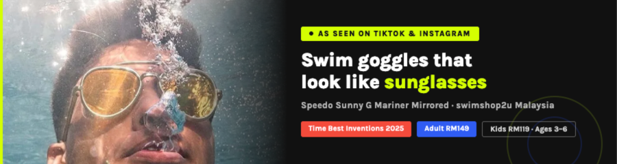 The Swim Goggles That Look Like Sunglasses | Speedo® Sunny G Malaysia