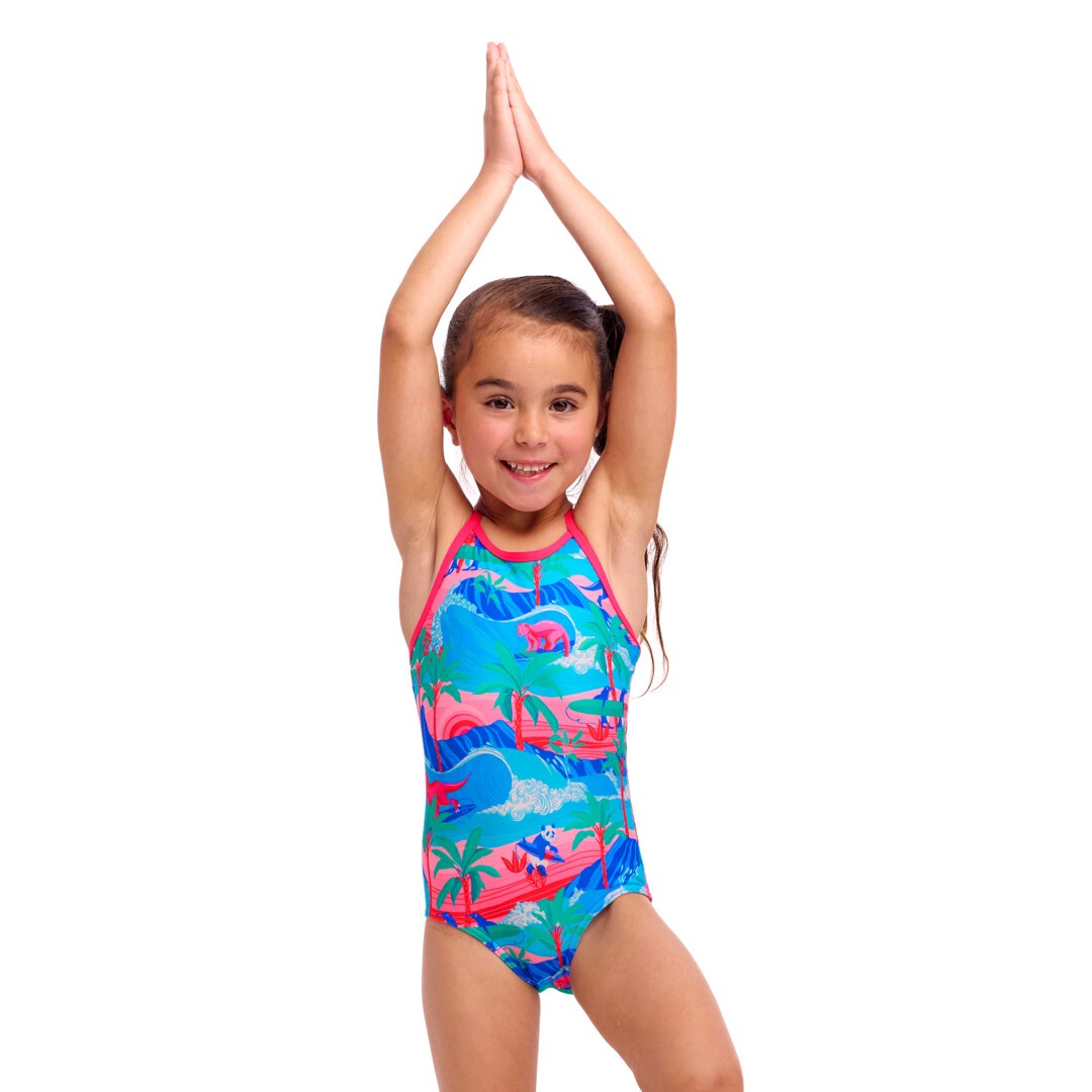 Dudette | Toddler Girls Printed One Piece
