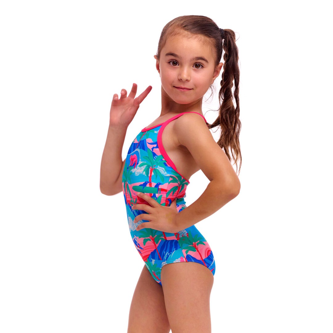 Dudette | Toddler Girls Printed One Piece