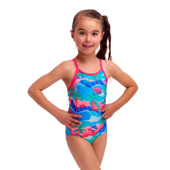 Dudette | Toddler Girls Printed One Piece