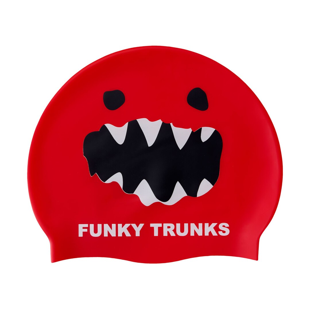 Red Monster | Silicone Swimming Cap