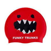 Red Monster | Silicone Swimming Cap