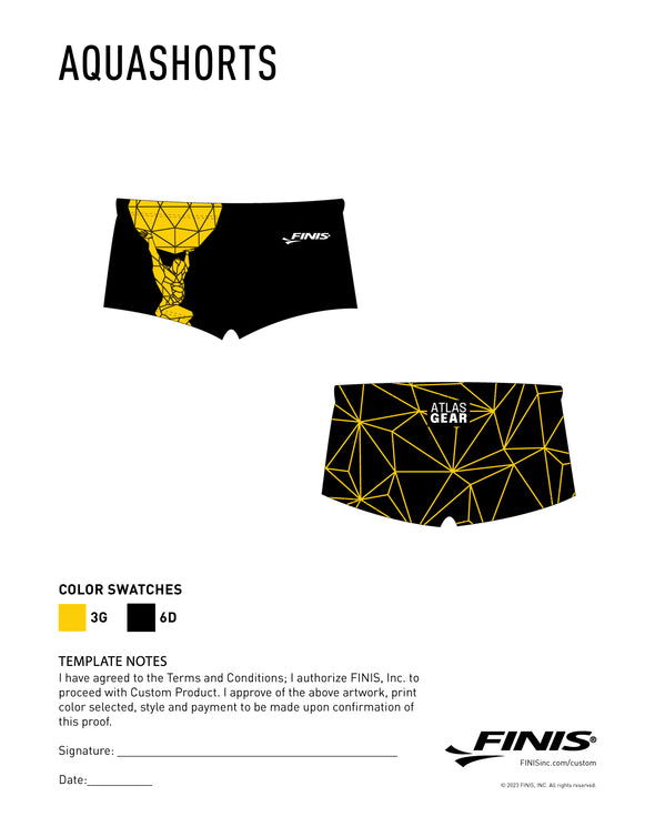 Atlas Custom AQUA SHORTS [Pre-Order]