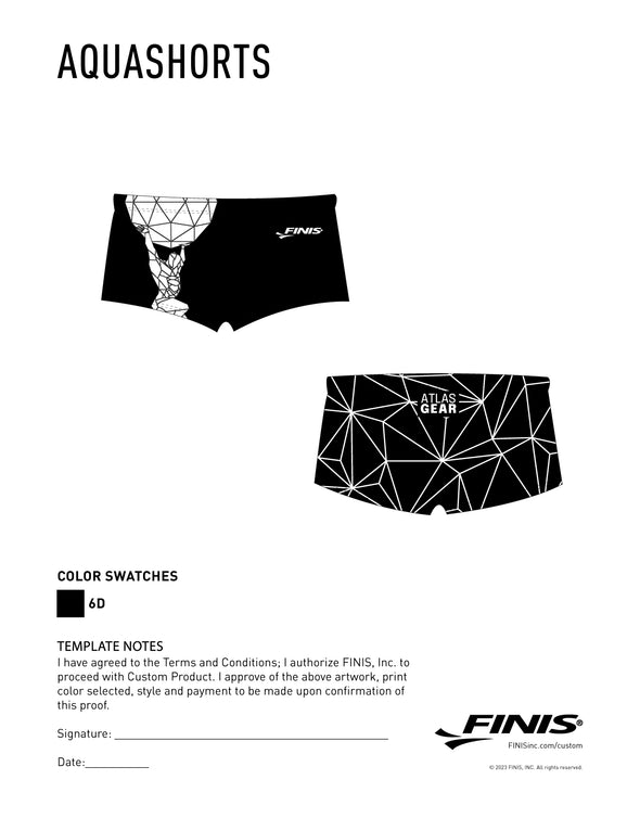 Atlas Custom AQUA SHORTS [Pre-Order]