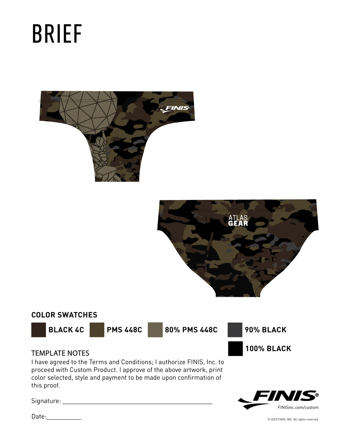 Atlas Aqua shorts H100