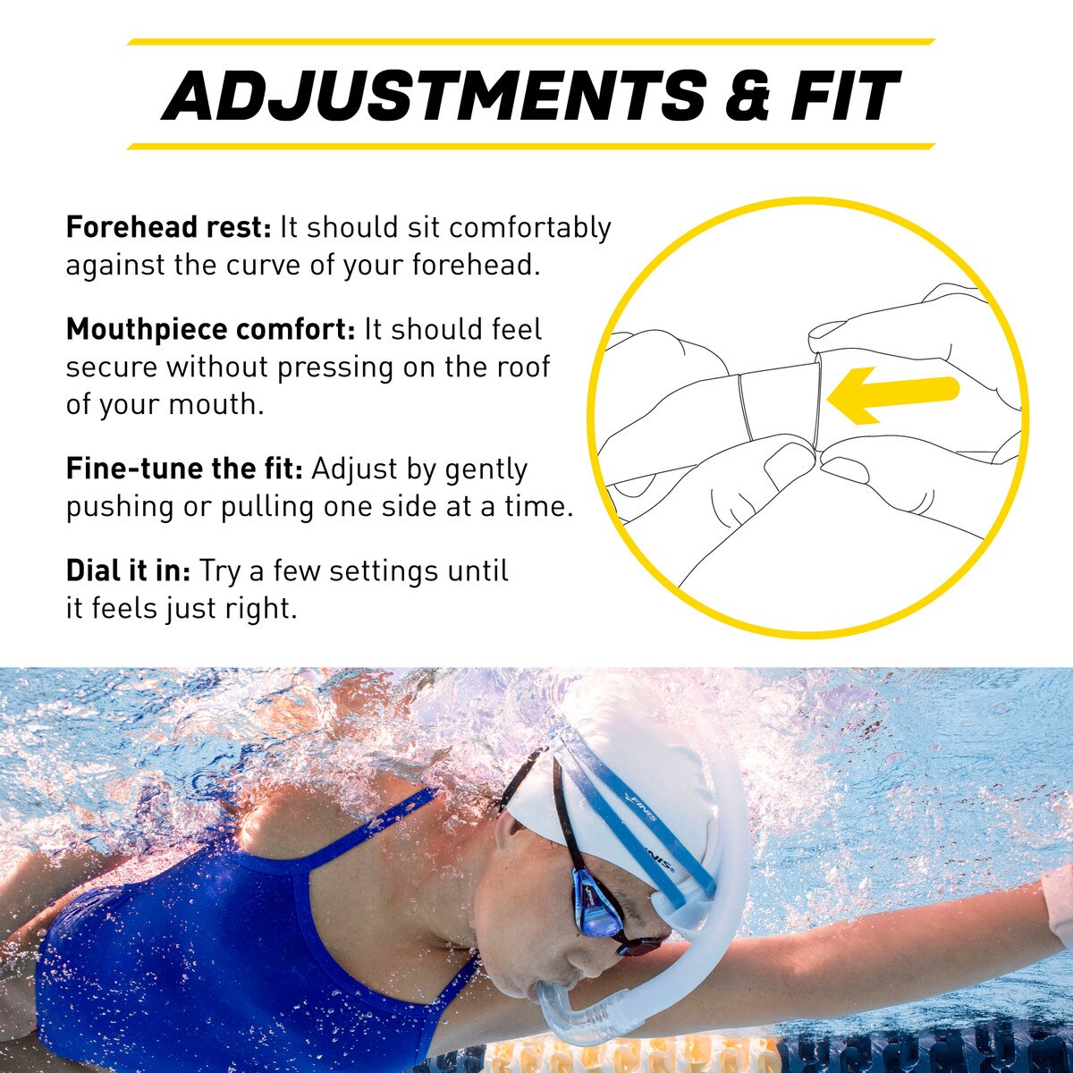 Stability Snorkel: Speed | Bracketless™ Competitive Snorkel