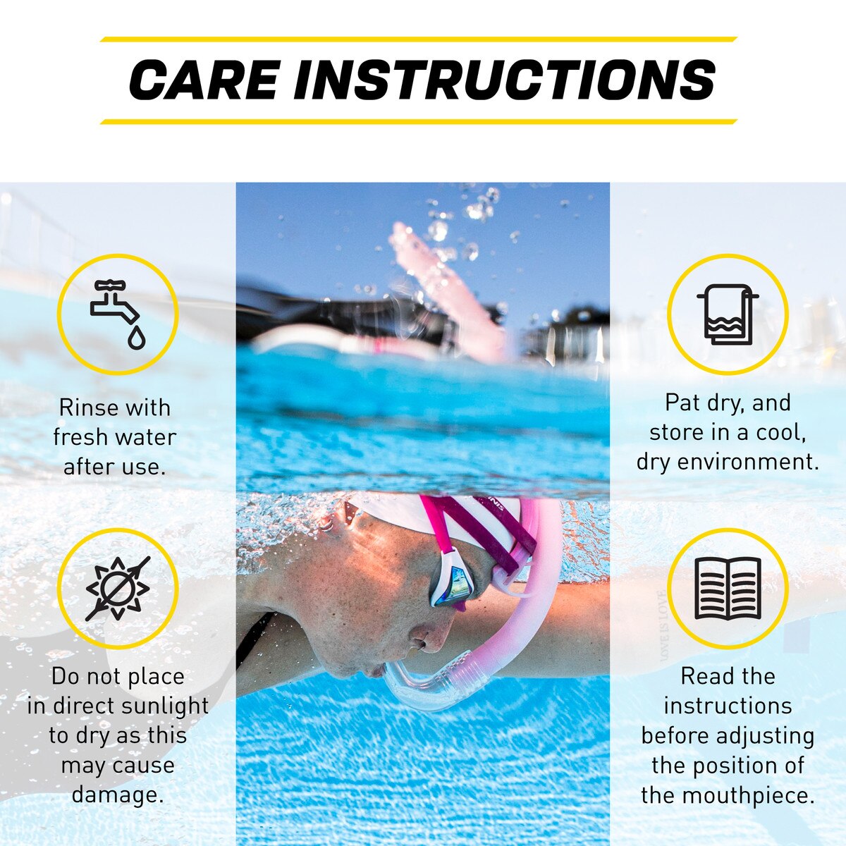 Stability Snorkel: Speed | Bracketless™ Competitive Snorkel