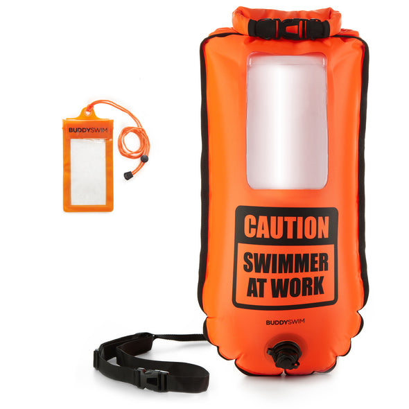 Smartphone Swim Buoy | BuddySwim Buoy with Compartment for Mobile Phone