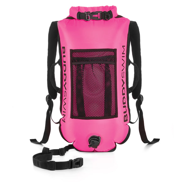 Swimmer's Backpack Buoy | BuddySwim Open Water Buoy Drybag 28LT