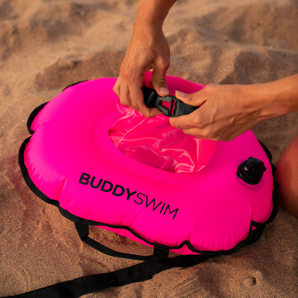 Hydrastation Buoy | BuddySwim Open Water Inflatable Buoy with Hydrastation