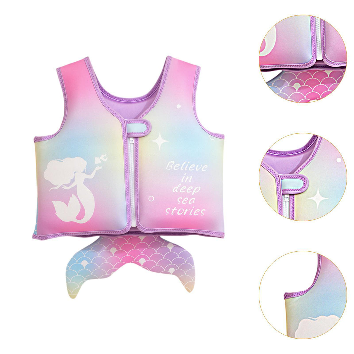 Fantasy Mermaid Swim Float Vest