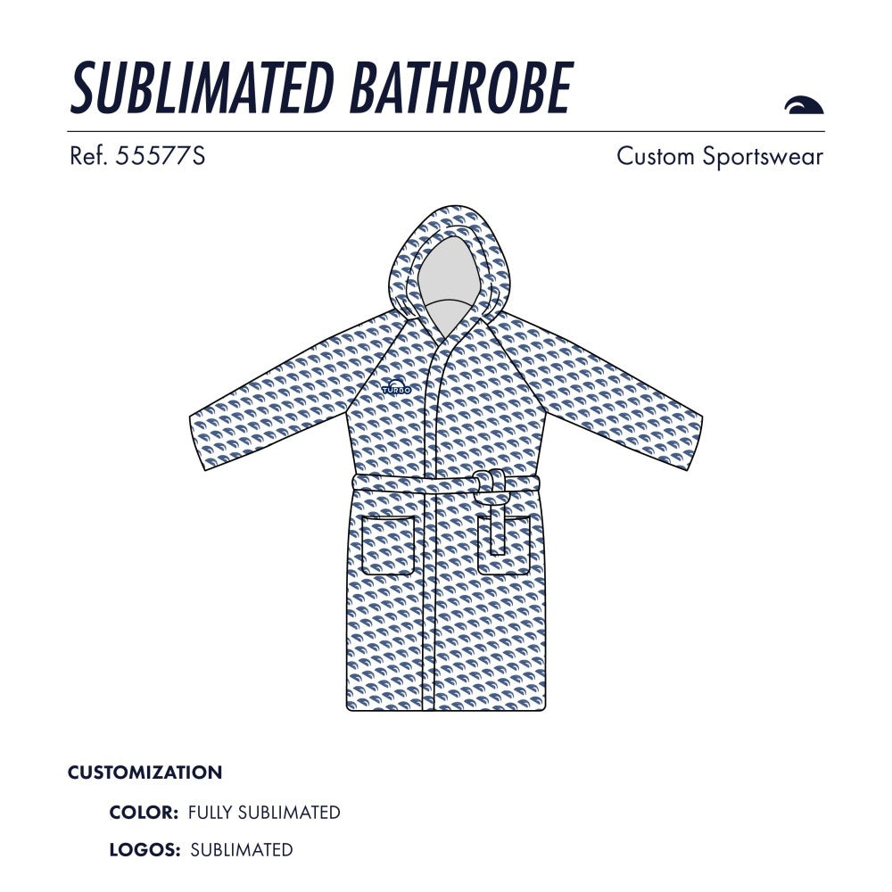 CUSTOM Sublimated Cotton-Microfibre Bathrobe