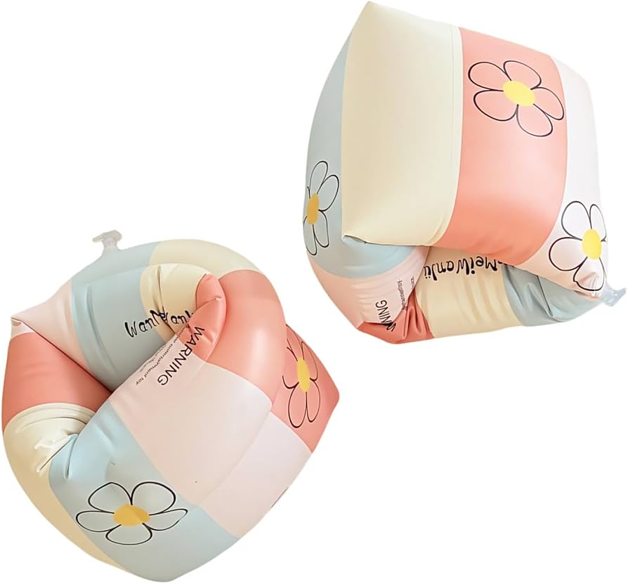 Vintage Flower Armbands | Dual-Airbag Pool Floaties