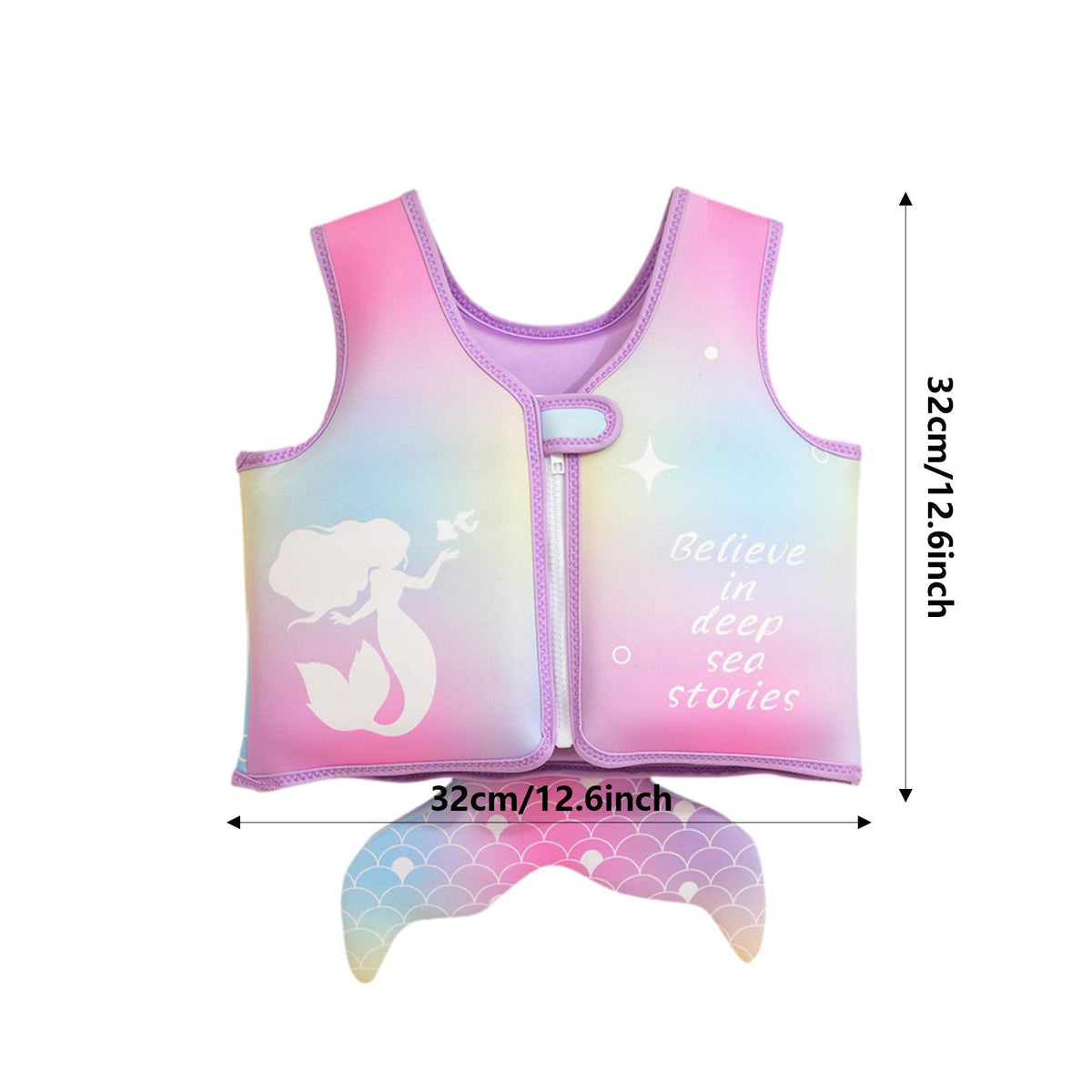 Fantasy Mermaid Swim Float Vest
