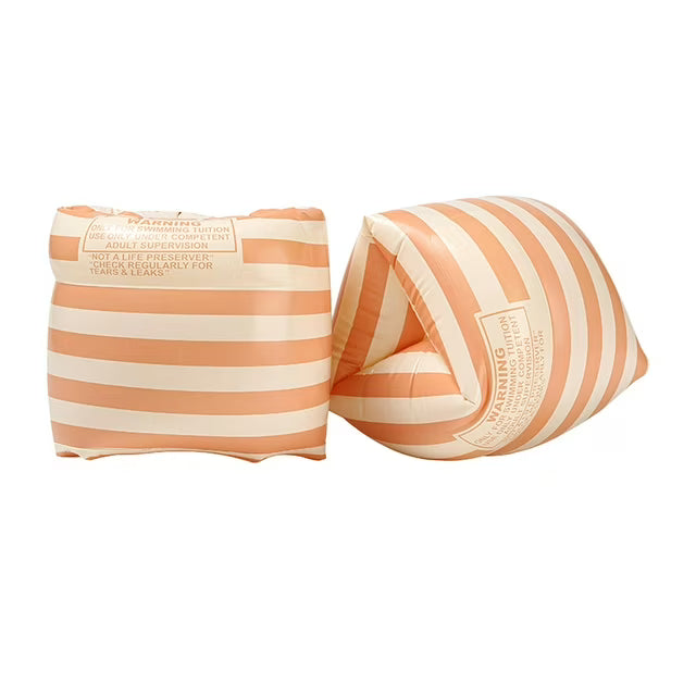 Retro Vibe Swim Armbands | Dual-Airbag Pool Floaties
