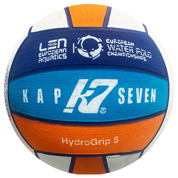 Kap7 LEN European Championship 2024 | HydroGrip Size 5 (Orange/White)