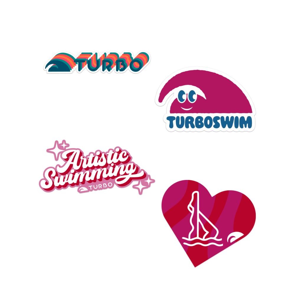 Turbo Sticker Pack - 4 Stickers | Choose Your Vibe