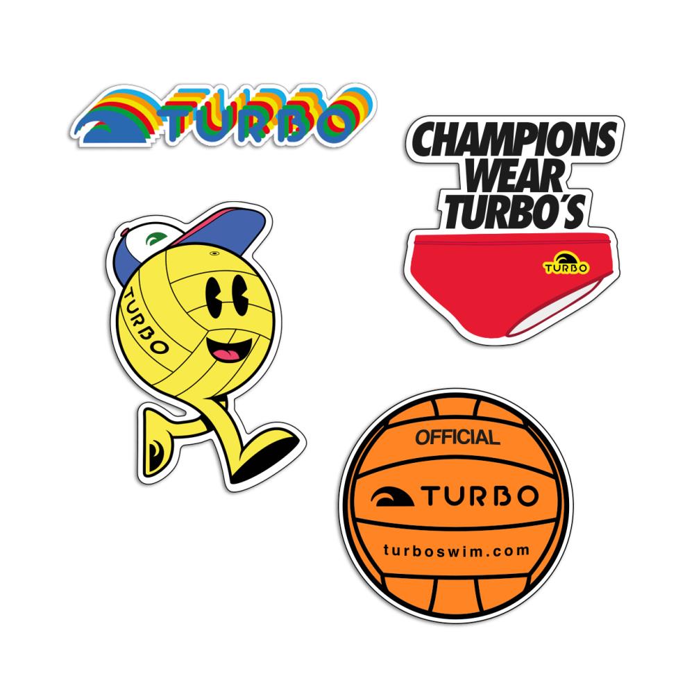 Turbo Sticker Pack - 4 Stickers | Choose Your Vibe
