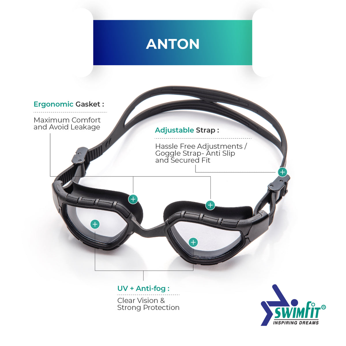 Anton Swim Goggles