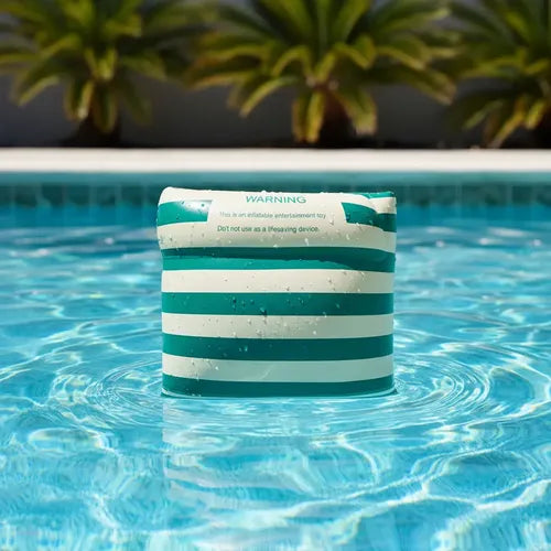 Retro Vibe Swim Armbands | Dual-Airbag Pool Floaties