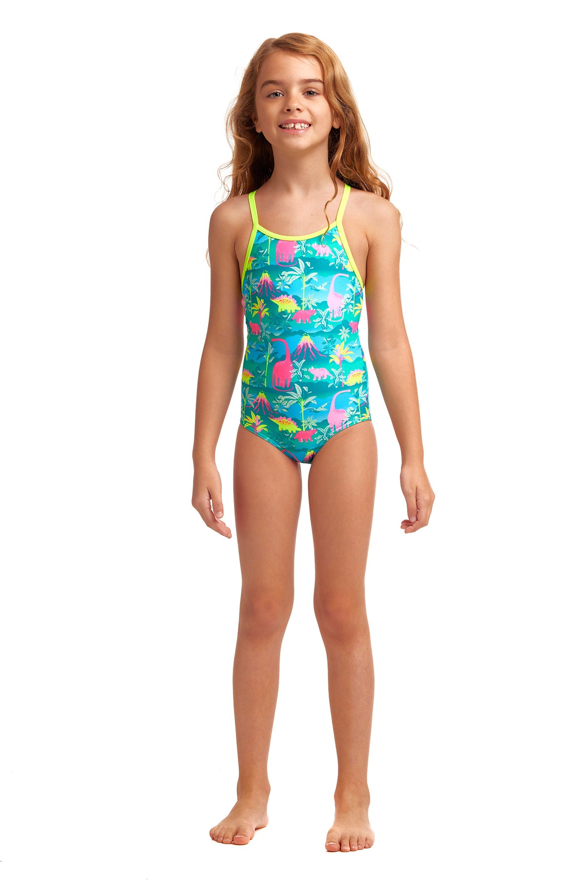Prehistoric Party | Toddler Girls Printed One Piece