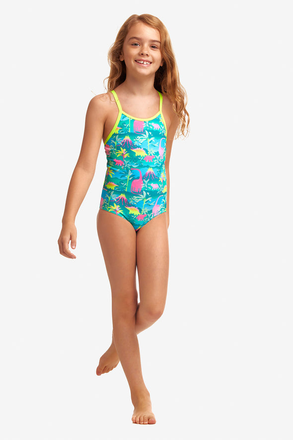 Prehistoric Party | Toddler Girls Printed One Piece