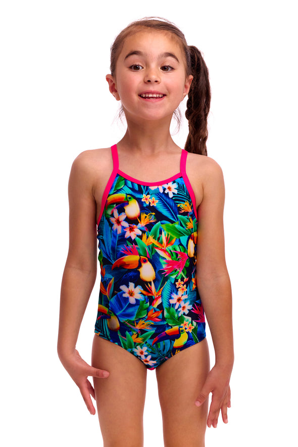 Birdie Wordie | Toddler Girls Printed One Piece