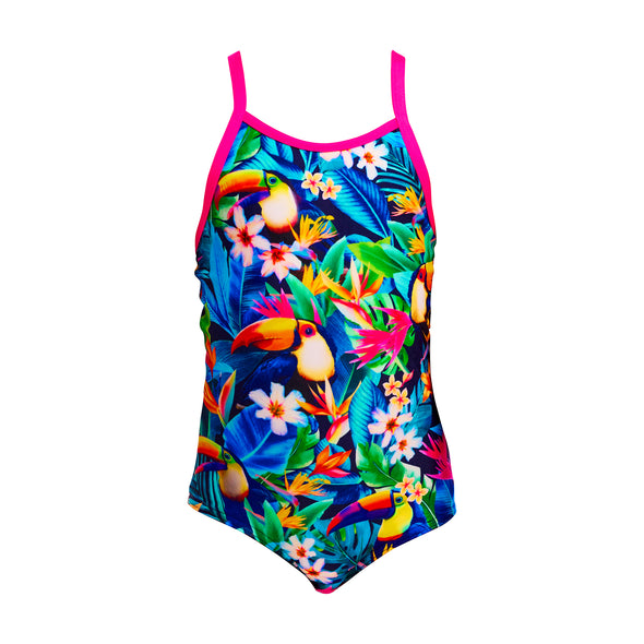 Birdie Wordie | Toddler Girls Printed One Piece