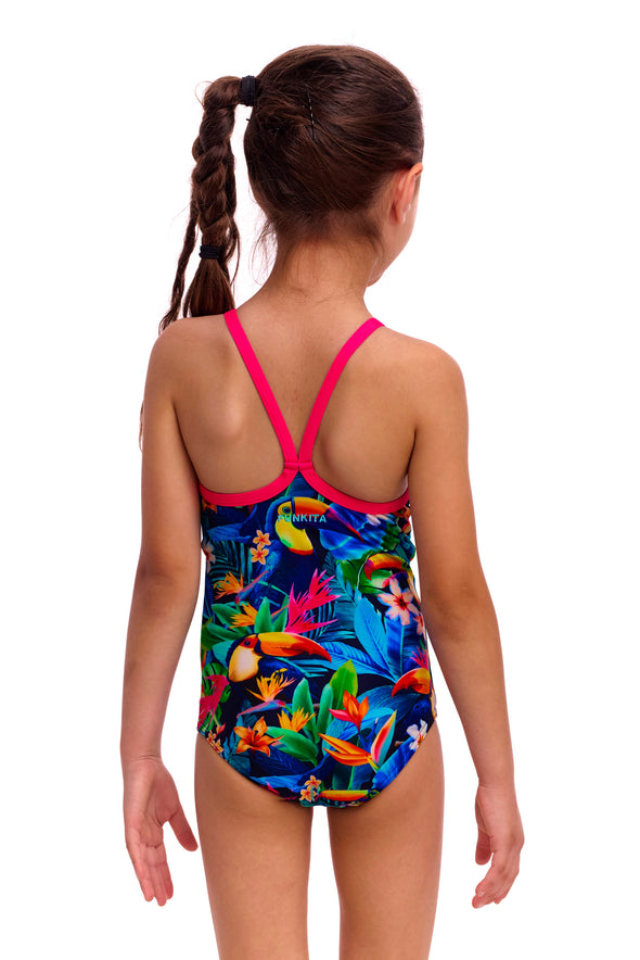 Birdie Wordie | Toddler Girls Printed One Piece