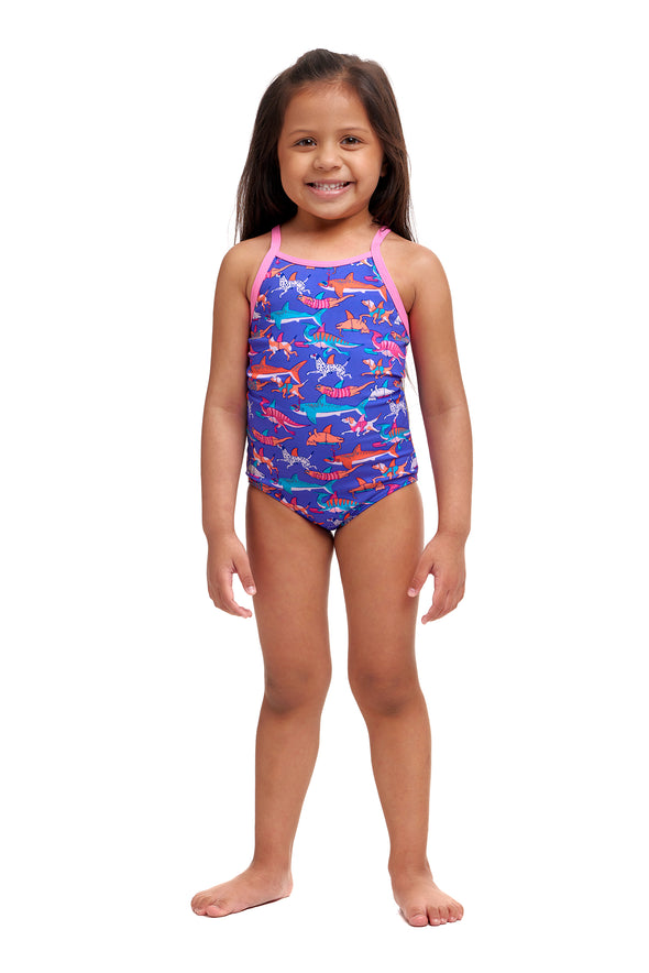 Doggie Paddle | Toddler Girls Printed One Piece