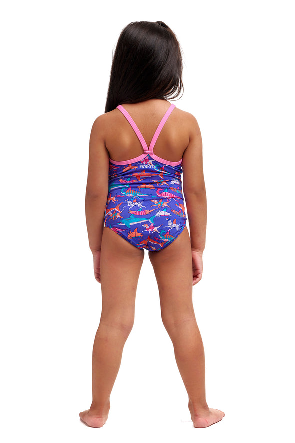 Doggie Paddle | Toddler Girls Printed One Piece
