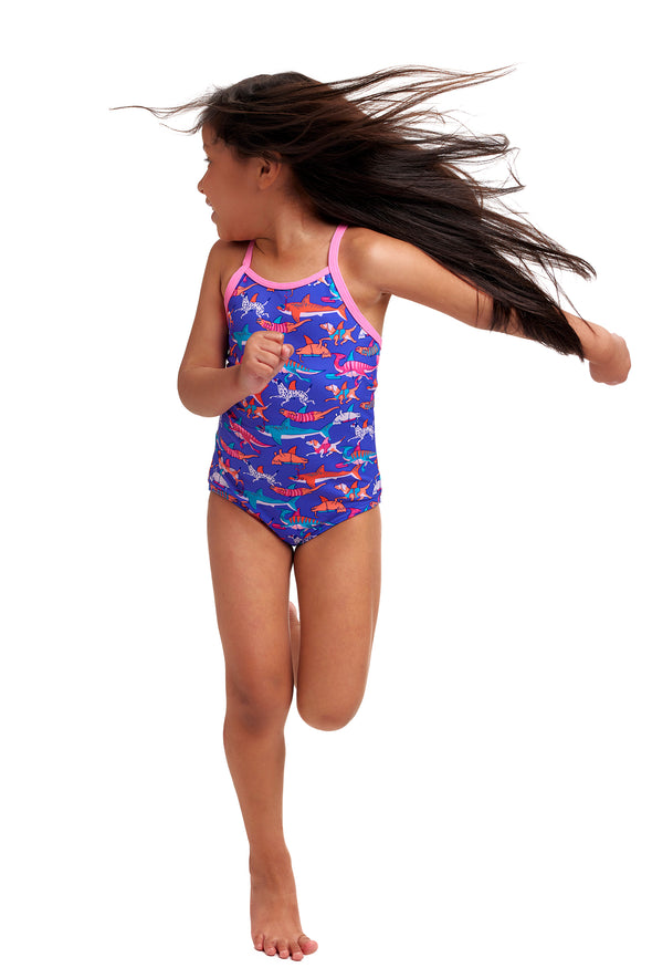 Doggie Paddle | Toddler Girls Printed One Piece