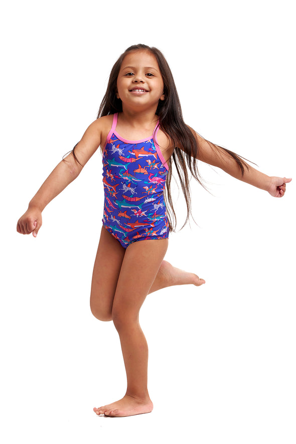 Doggie Paddle | Toddler Girls Printed One Piece