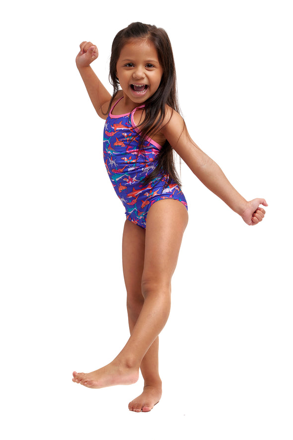 Doggie Paddle | Toddler Girls Printed One Piece