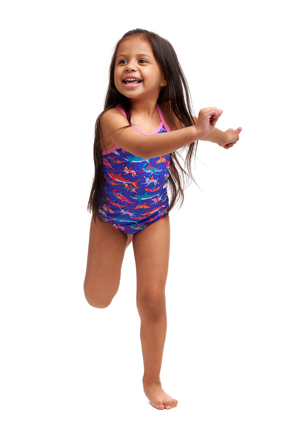 Doggie Paddle | Toddler Girls Printed One Piece