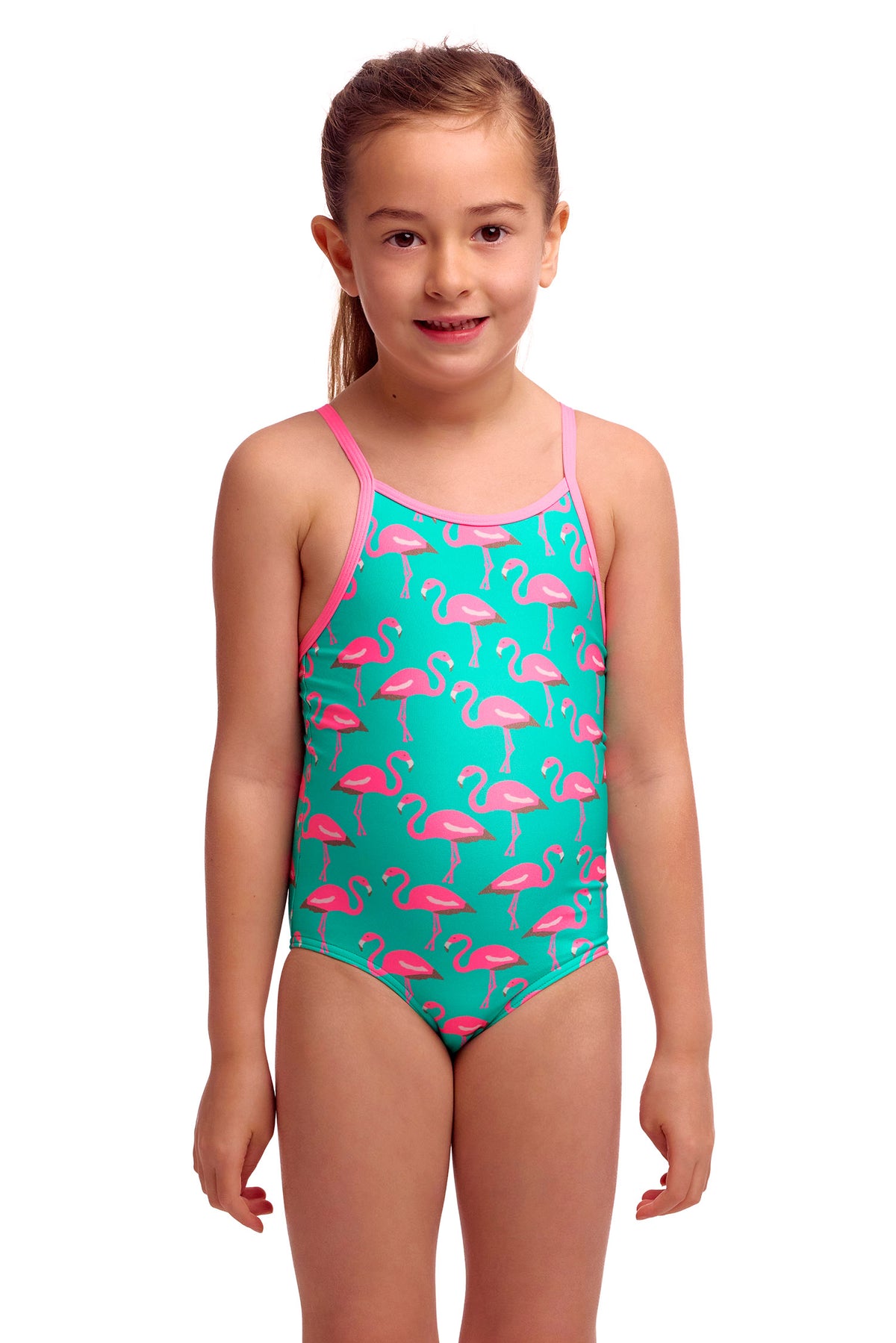 Go Flamingo! | Toddler Girls Printed One Piece