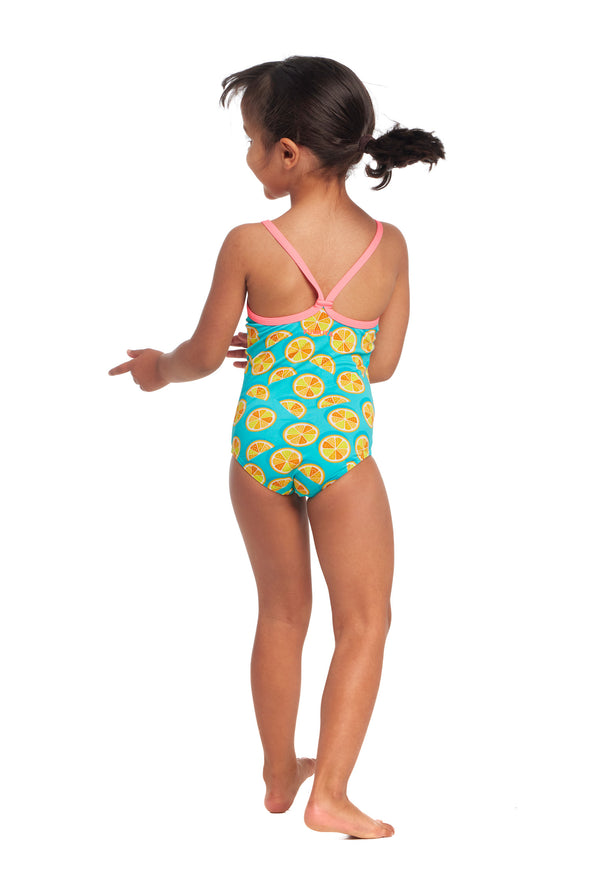 Lime Splice | Toddler Girls Printed One Piece