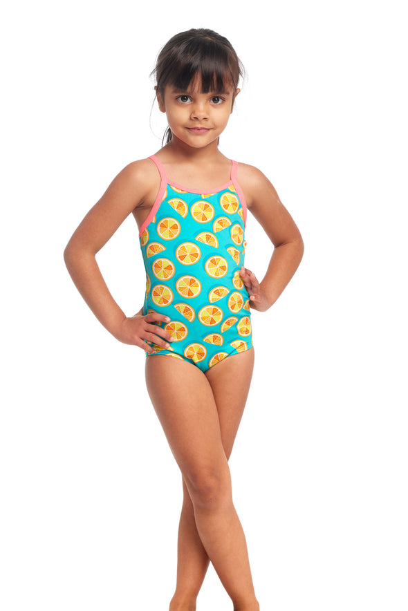 Lime Splice | Toddler Girls Printed One Piece