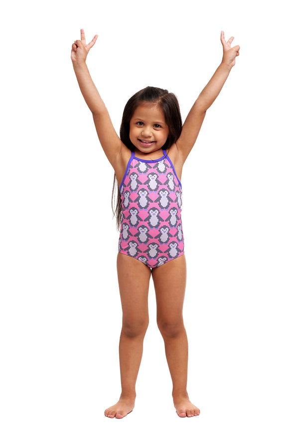 Pixi Pengi | Toddler Girls Printed One Piece