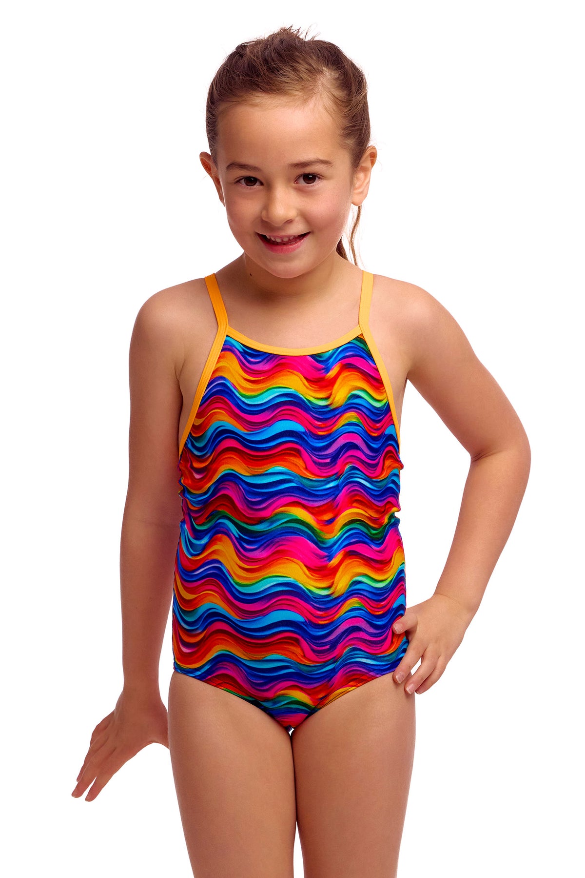 Plastic Fantastic | Toddler Girls Printed One Piece