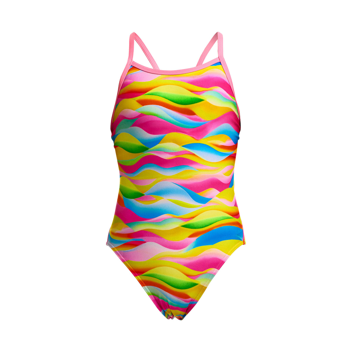 Maybe Wavy | Girls Single Strap One Piece