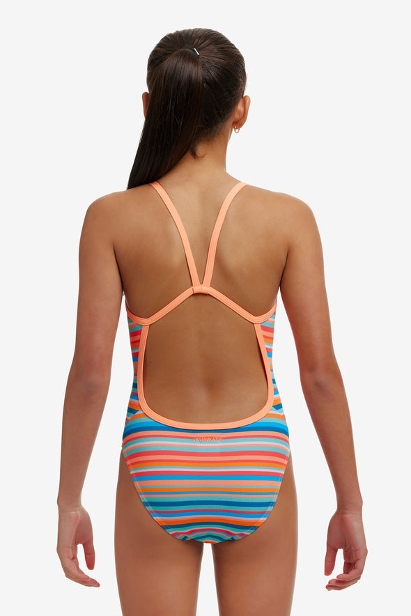 Ripe Stripe | Girls Single Strap One Piece