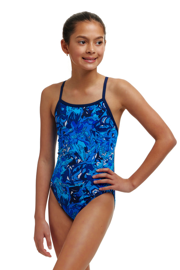 True Bluey | Girls Single Strap One Piece