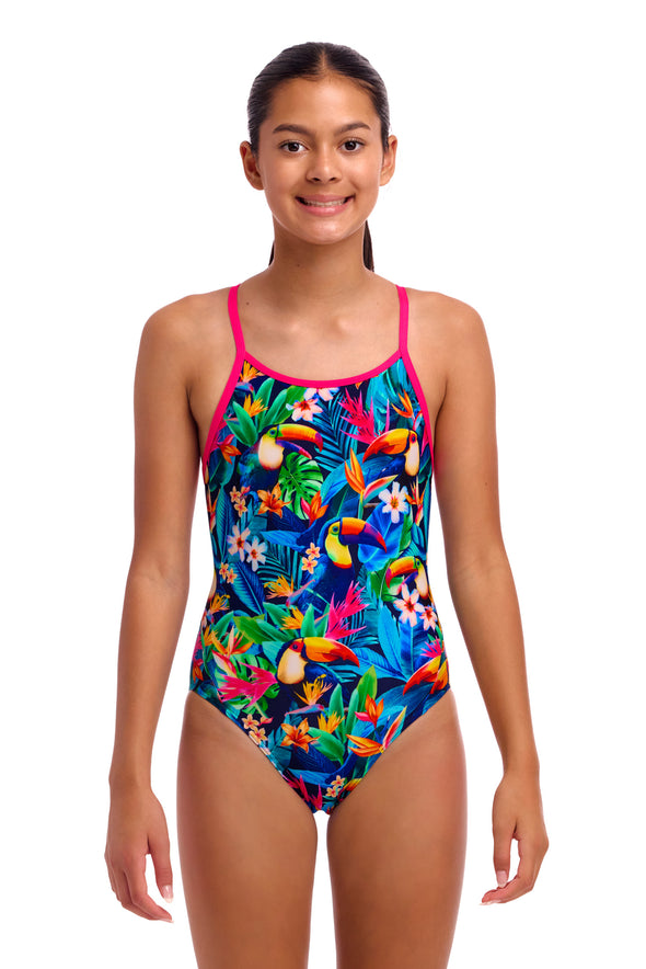 Birdie Wordie | Girls Diamond Back One Piece