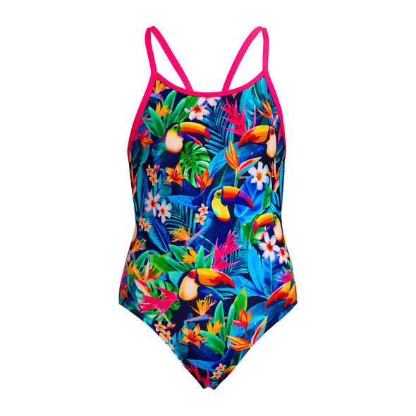 Birdie Wordie | Girls Diamond Back One Piece