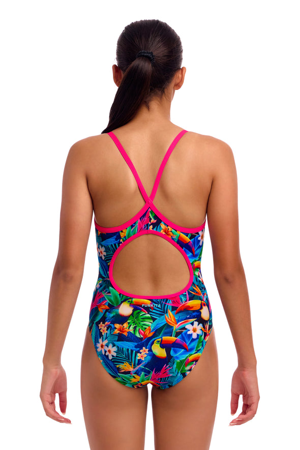 Birdie Wordie | Girls Diamond Back One Piece